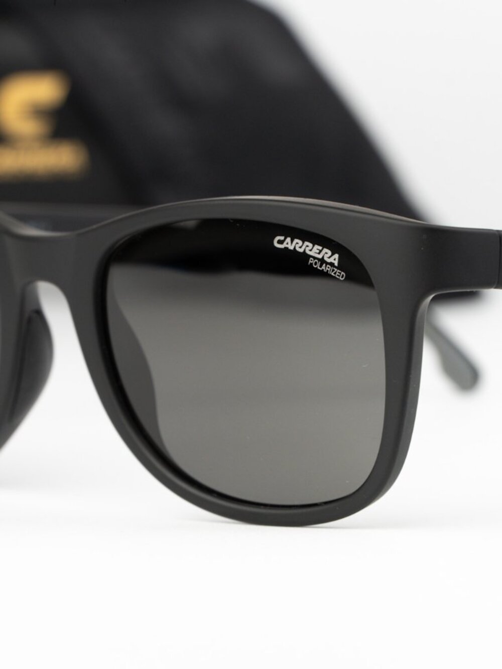 Carrera Men Sunglasses Black Grey Polarized Square CARRERA 8054/S 0003/M9 NEW - Picture 7 of 9